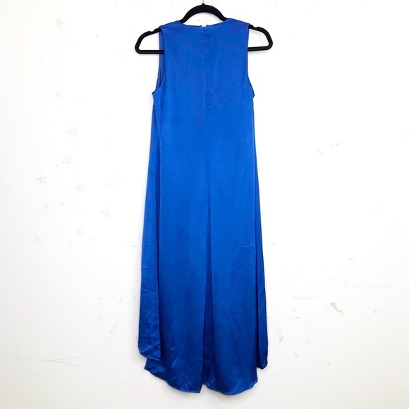 𝅺Banana republic Cascade satin ruffle front dress - Picture 9 of 11